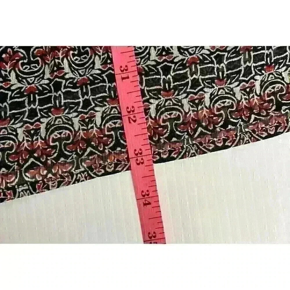 Abercrombie & Fitch Womens SM Boho Midi Shift Dress Multi Color Lace Long Sleeve - Picture 6 of 16